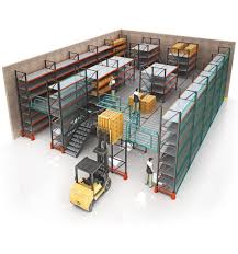 Nandzingas Pergalė Stabilus Plienas Konstrukcija Platforma Su Mezzanine Grind...